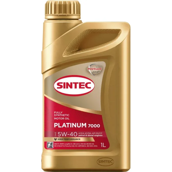 SINTEC PLATINUM 5W-40 API SN/CF синт. 1L