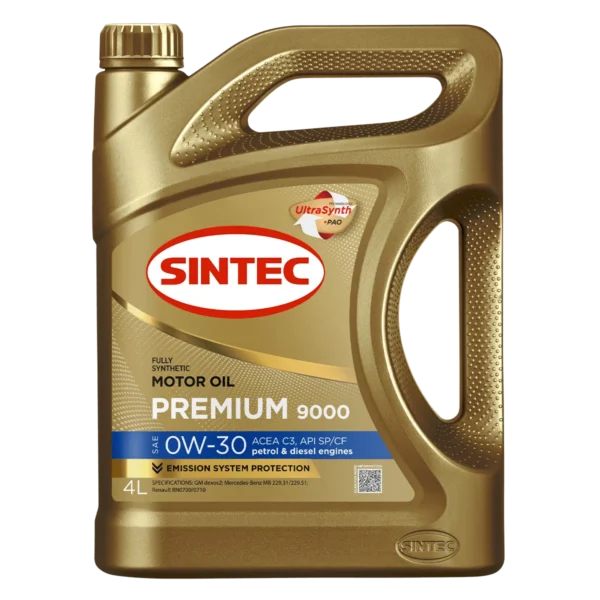 SINTEC PREMIUM 0W-30 API SP/C3  синт. 4L